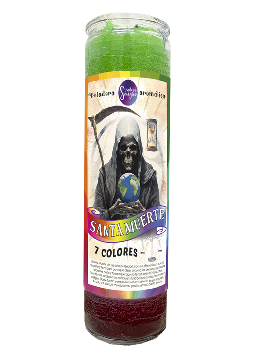 Veladora - Santa Muerte 7 Colores