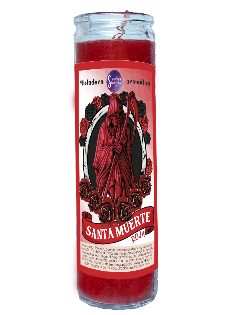 Veladora - Santa Muerte Roja