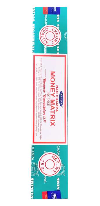 Incienso Money Matrix paquete 15g