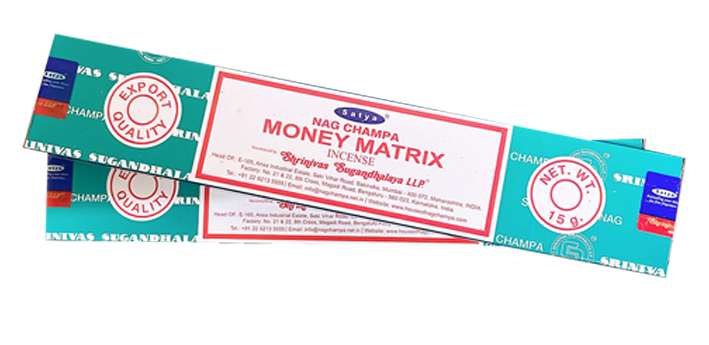 Incienso Money Matrix paquete 15g