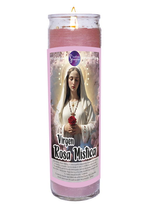 Veladora - Virgen Rosa Mística