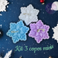 Vela aromática - Pack 3 mini copo de nieve