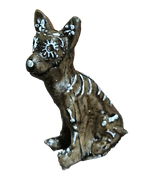Figura resina Perrito cafe