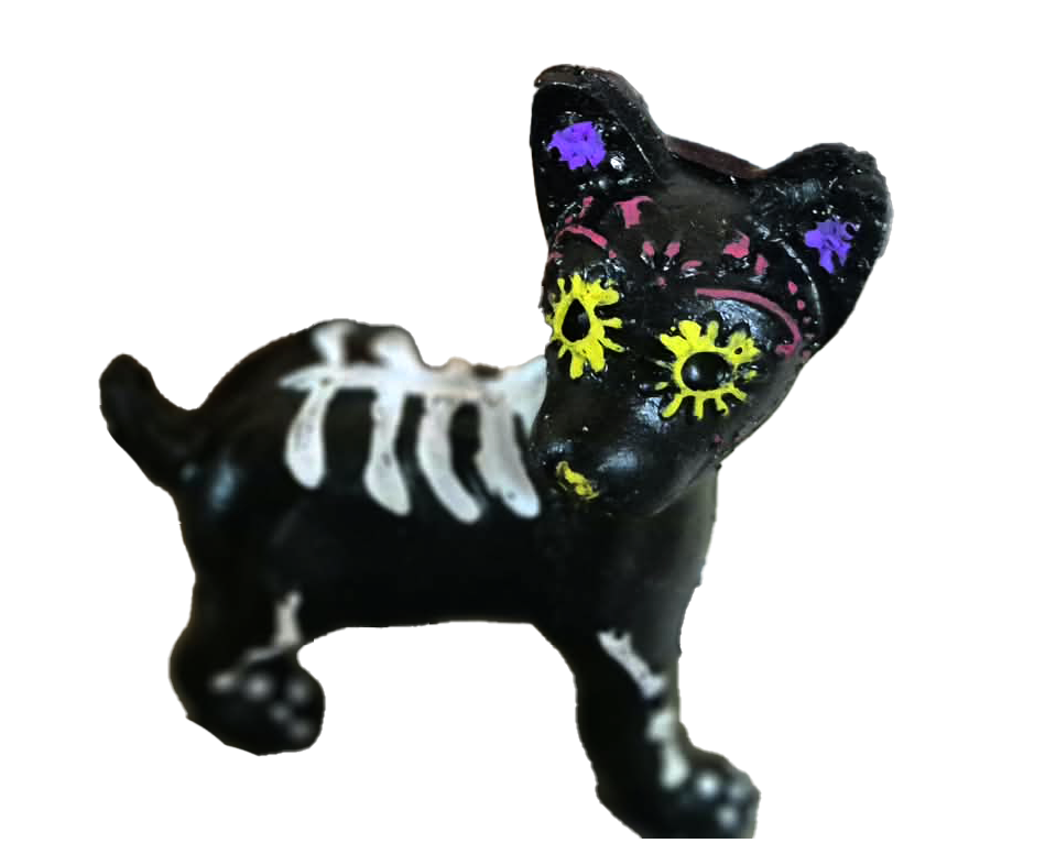 Figura resina Perrito negro