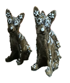Figura resina Perrito cafe