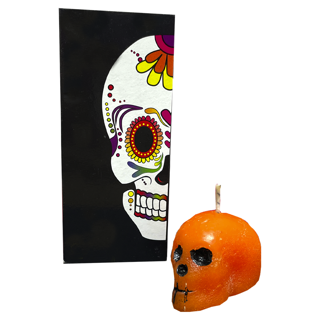 Vela aromática calavera 3 pzas