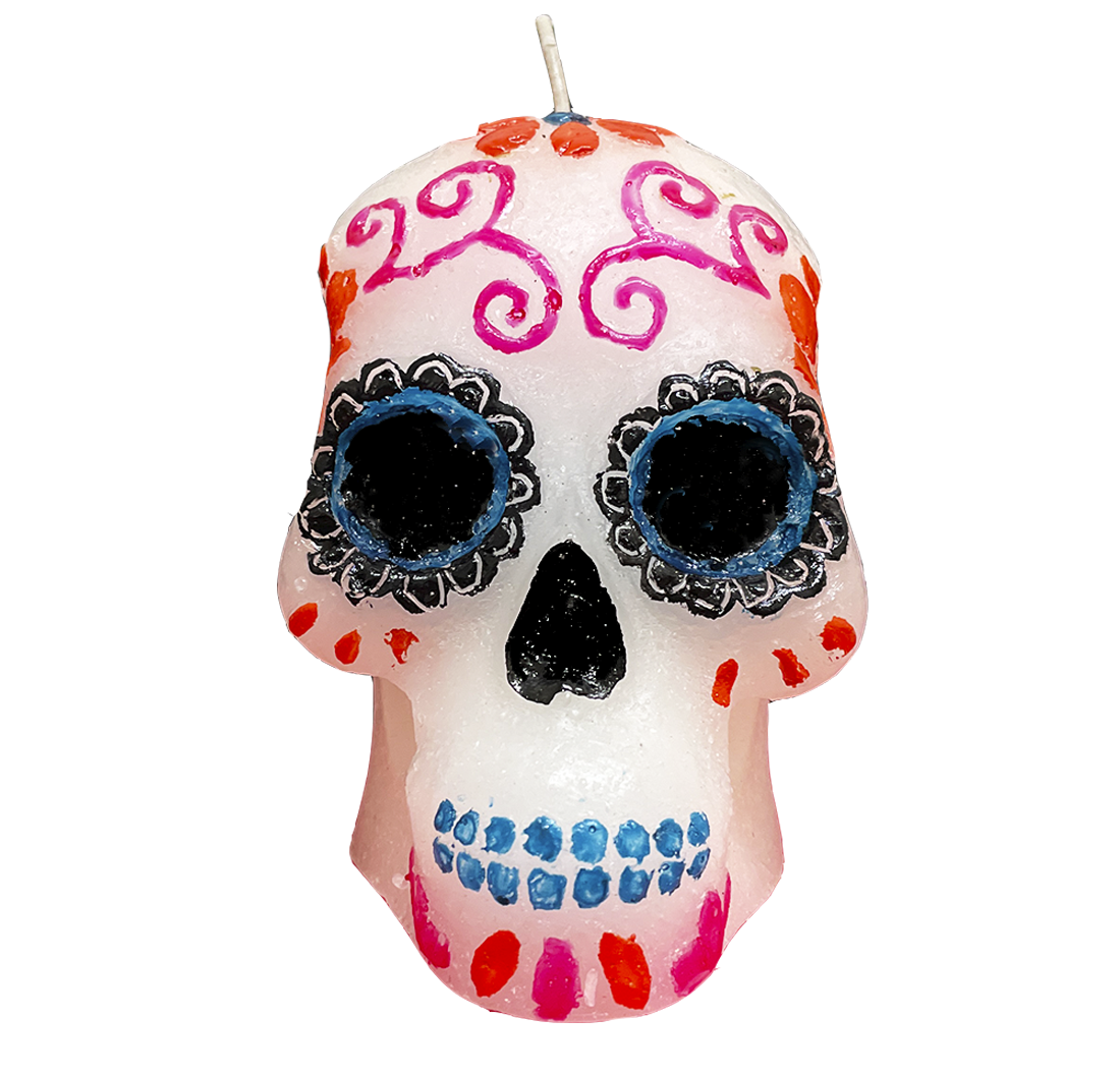 Vela calavera dia de muertos