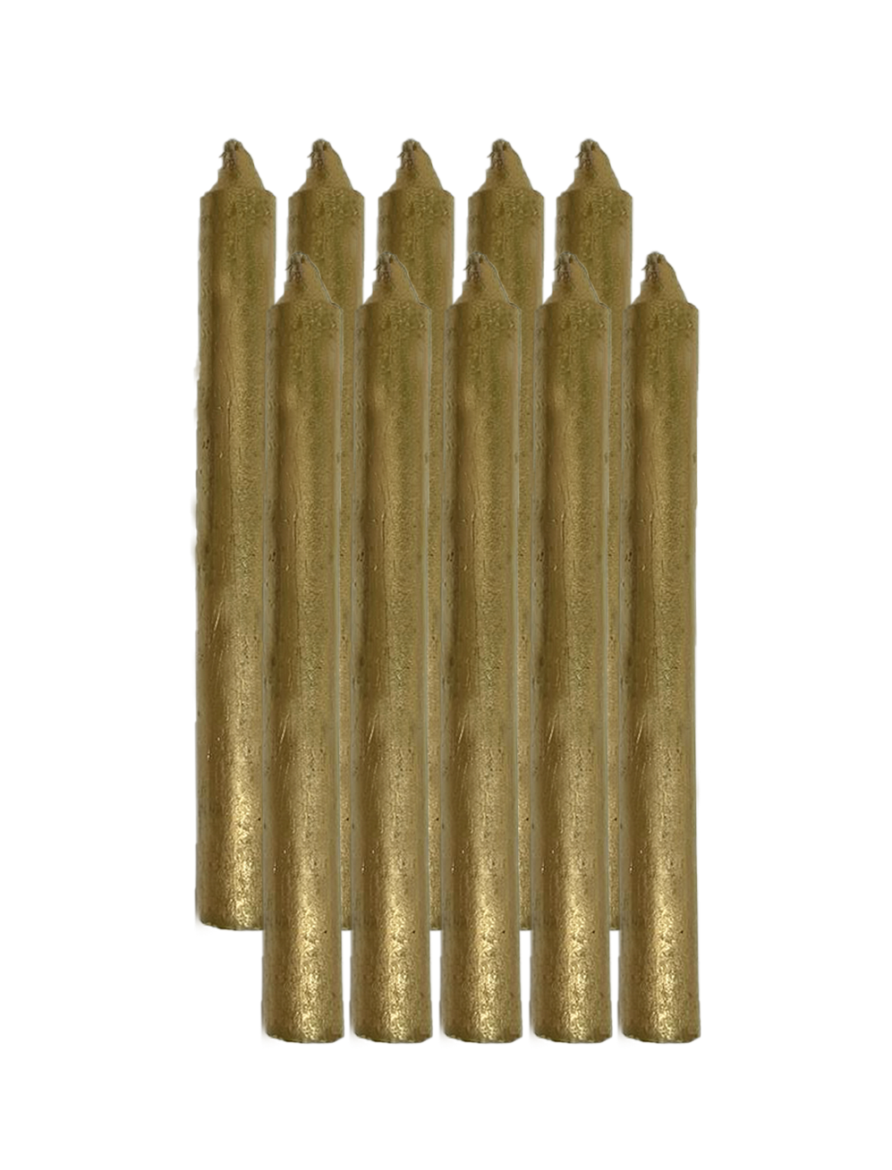 Paquete Vela Lápiz Dorada - 20 piezas