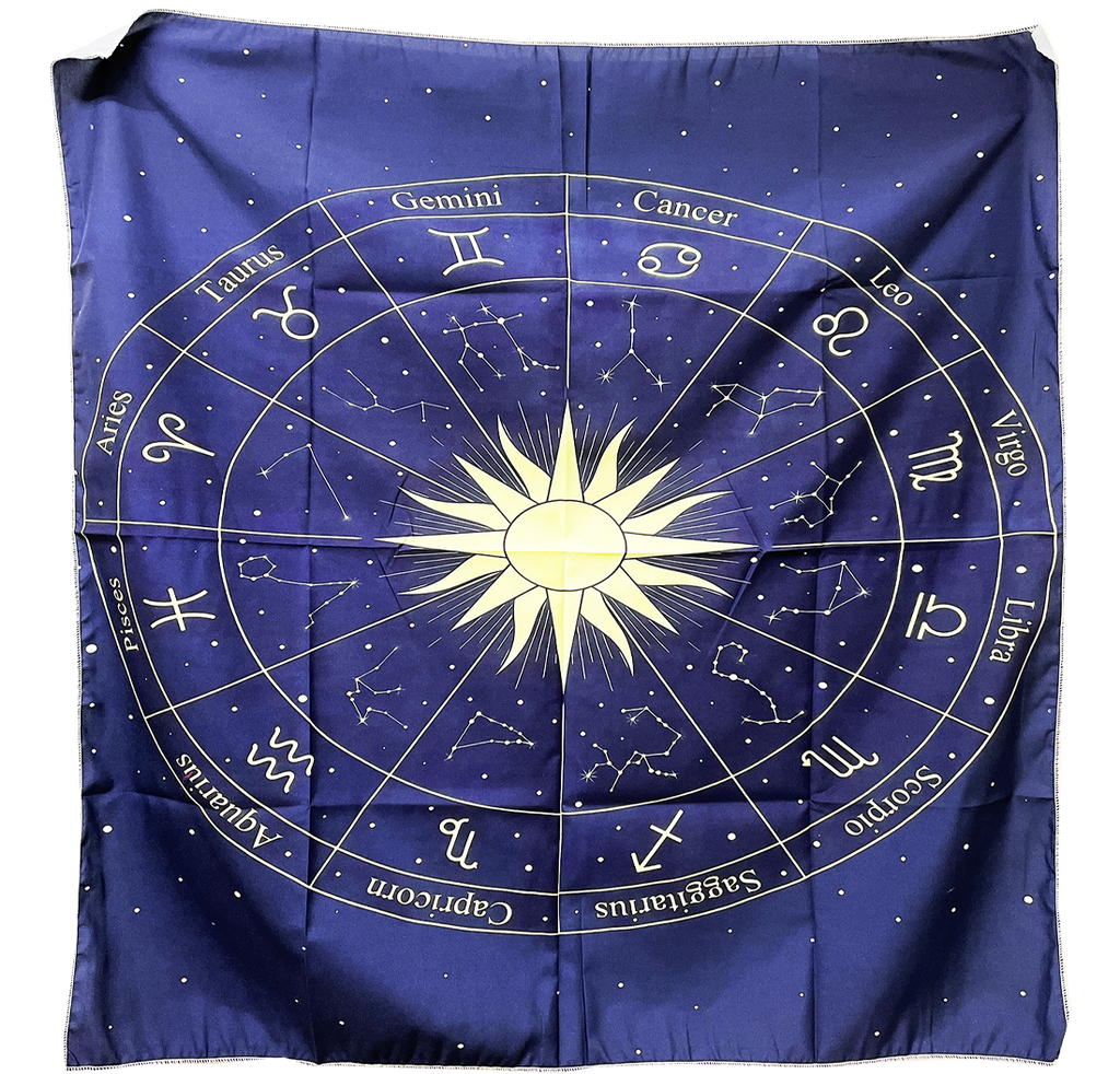 Mantel para Tarot - Zodiaco Azul