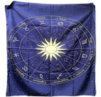 Mantel para Tarot - Zodiaco Azul