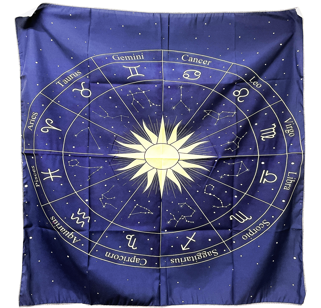 Mantel para Tarot - Zodiaco Azul