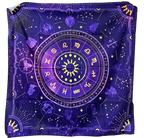 Mantel para Tarot - Zodiaco Morado