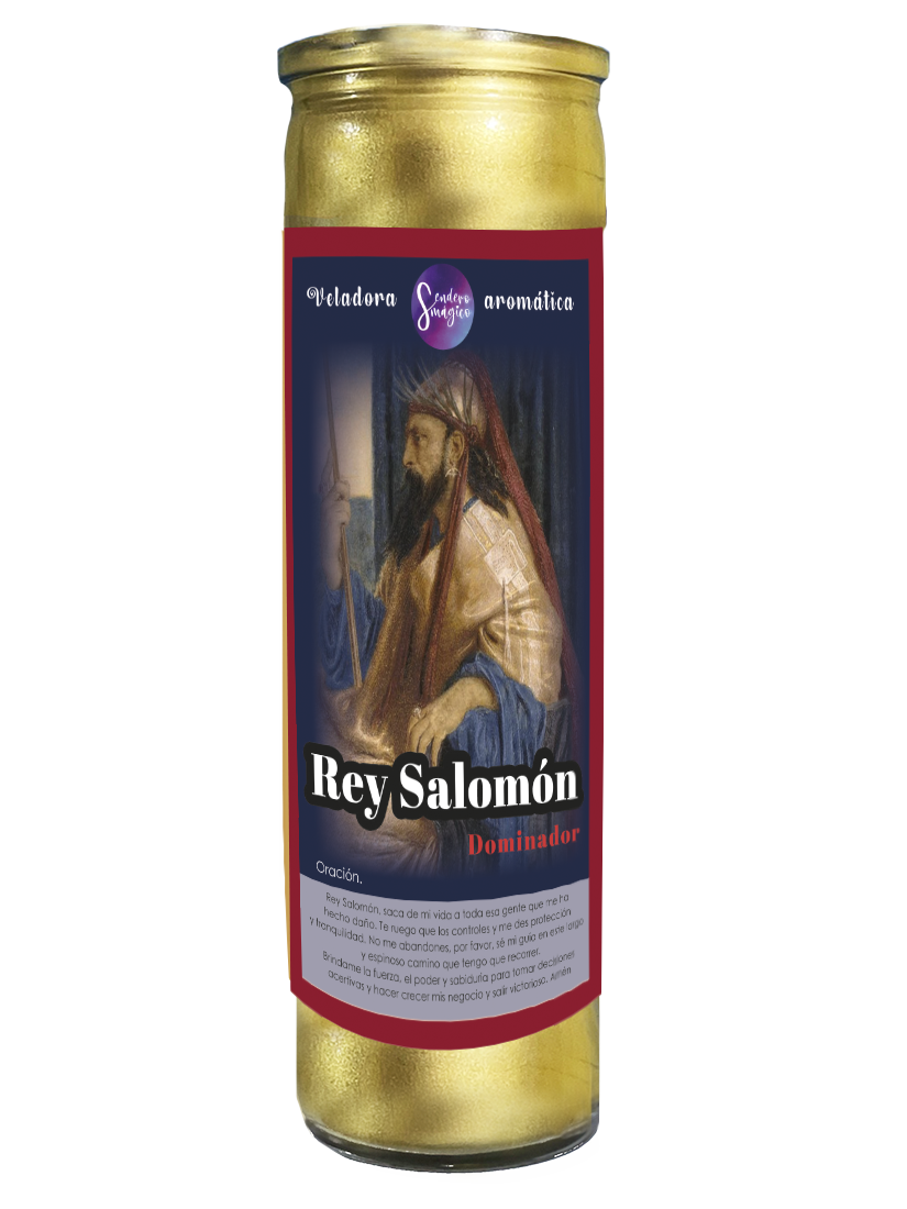 Veladora - Rey Salomón Dominador - Dorada