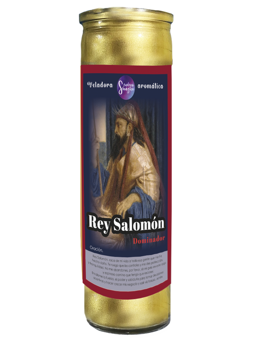 Veladora - Rey Salomón Dominador - Dorada