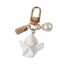 Llavero Ángel con perla