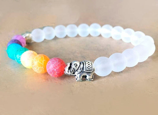 Pulsera 7 chakras con elefante