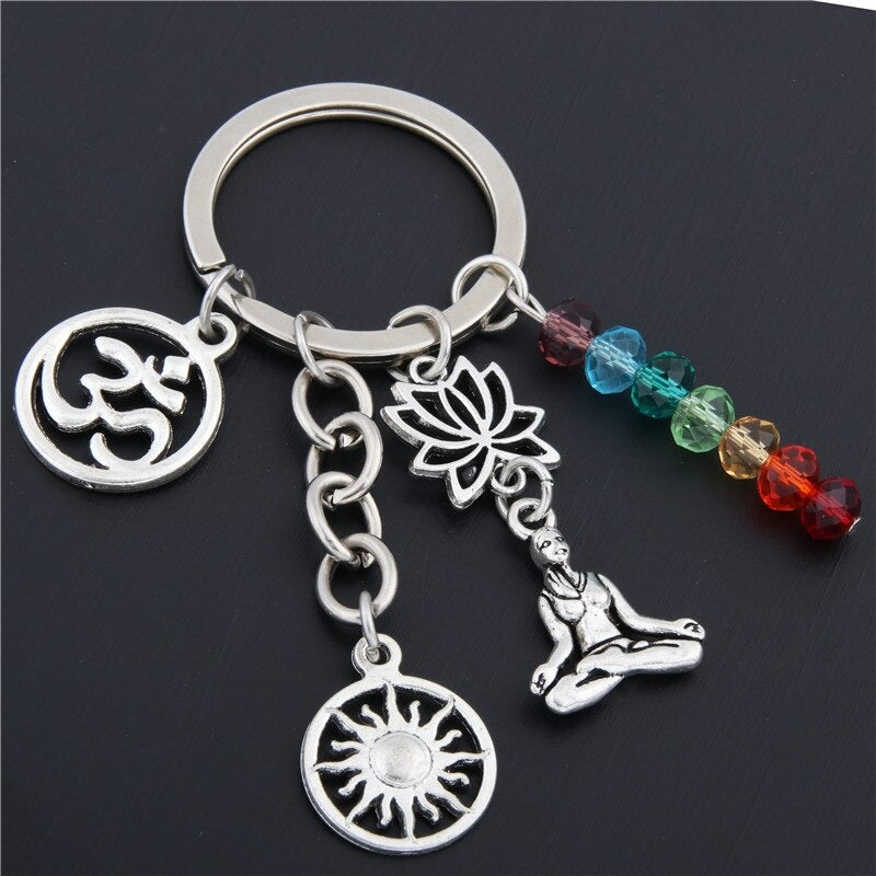 Llavero Yoga y chakras