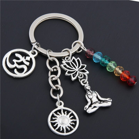 Llavero Yoga y chakras